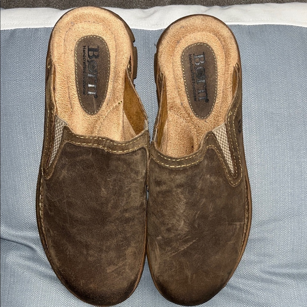 Born Men's Dark Brown Leather Loafers